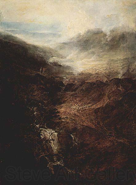 Joseph Mallord William Turner Morgen in den Corniston Fells, Cumberland France oil painting art